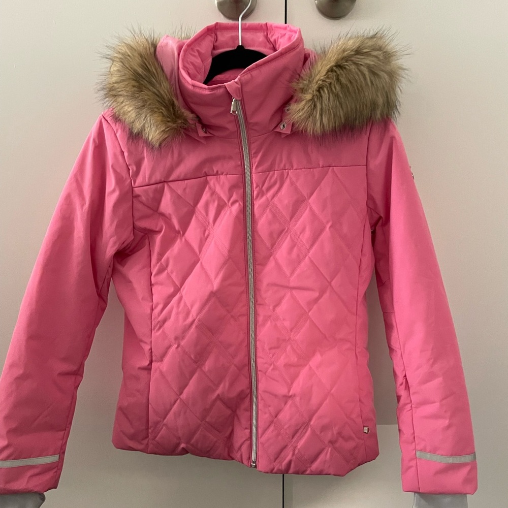 Poivre Blanc Faux Fur Girls Ski Jacket (Size 12)